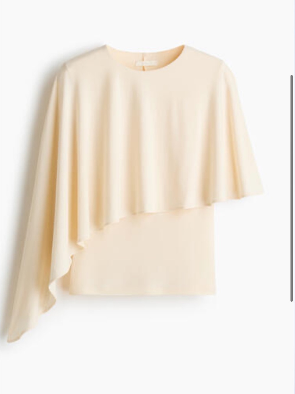 Cream Layered Women's Top